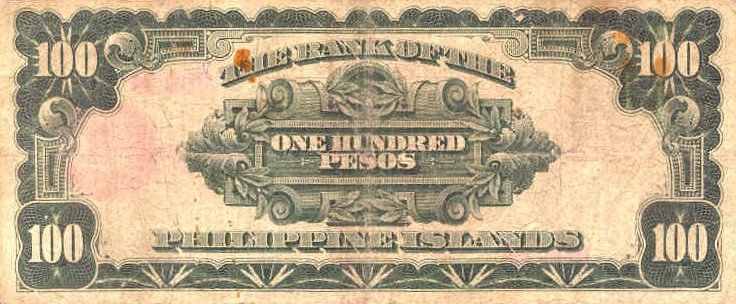 1912, Php 100 Back View