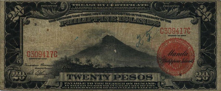 1929, Php 20 front view